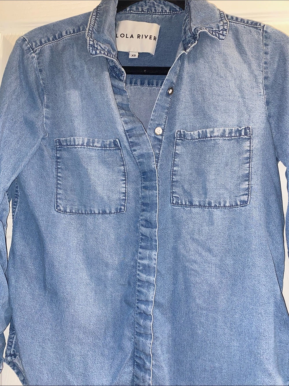 Light Blue Denim Shirt - Women's